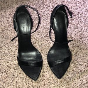 Zara Black Strappy Heels